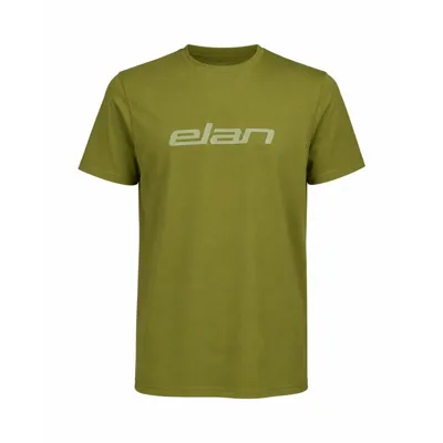 Moška majica s kratkimi rokavi ELAN LOGO OLIVE
